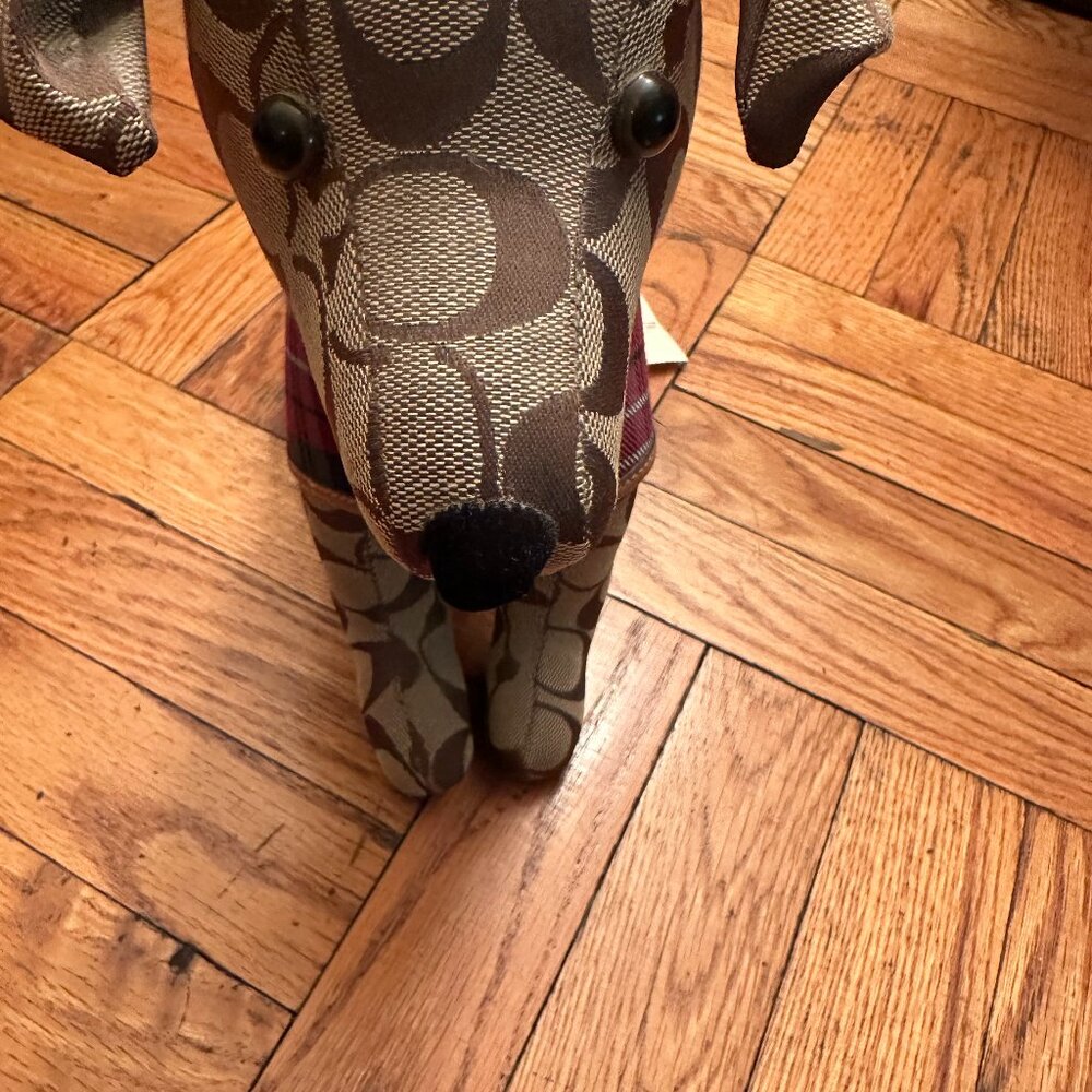 COPY - VINTAGE LIMITED EDITION Coach Stuffed Dog NWT